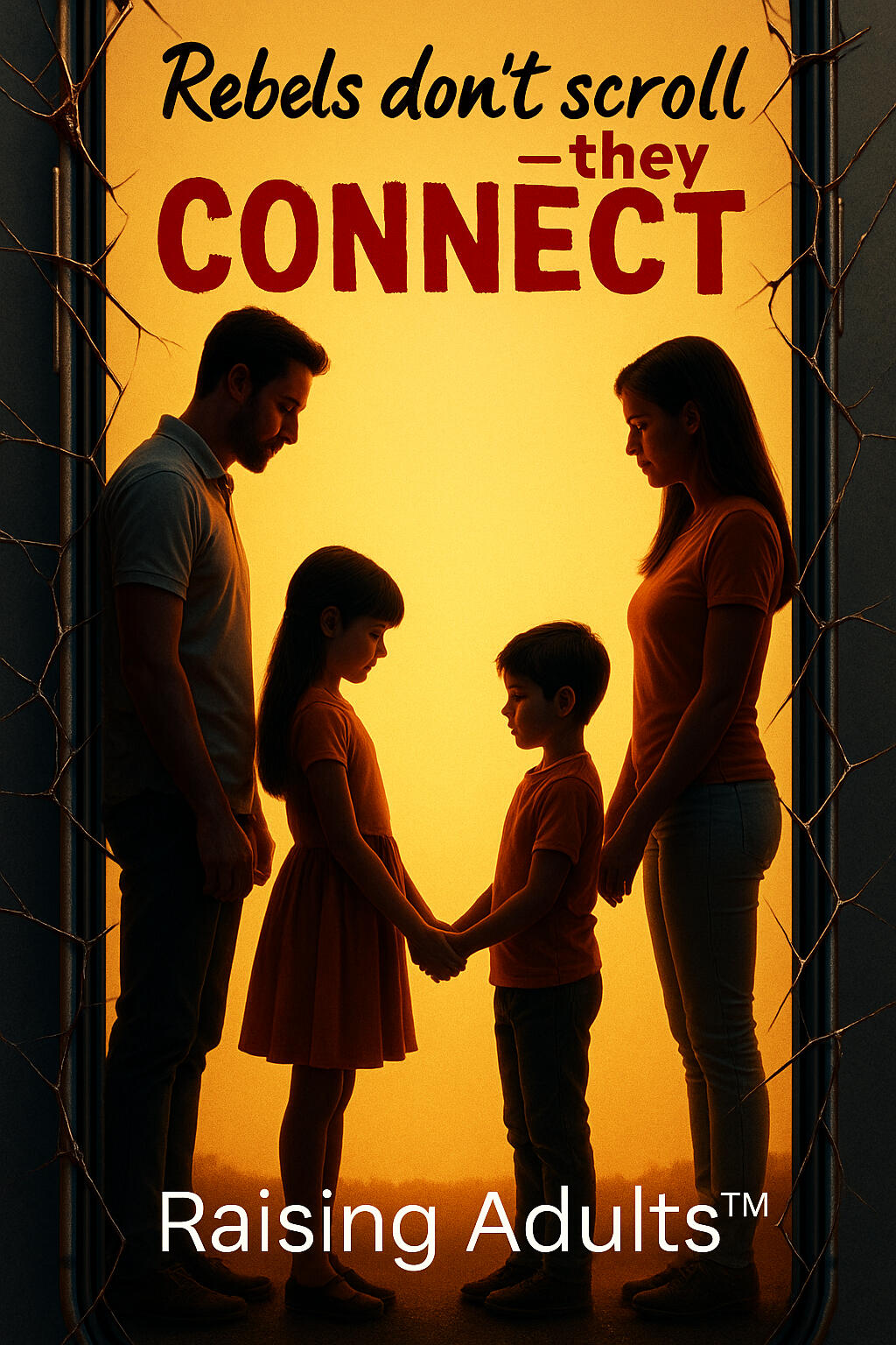 Rebels don't scroll. They connect raising adults